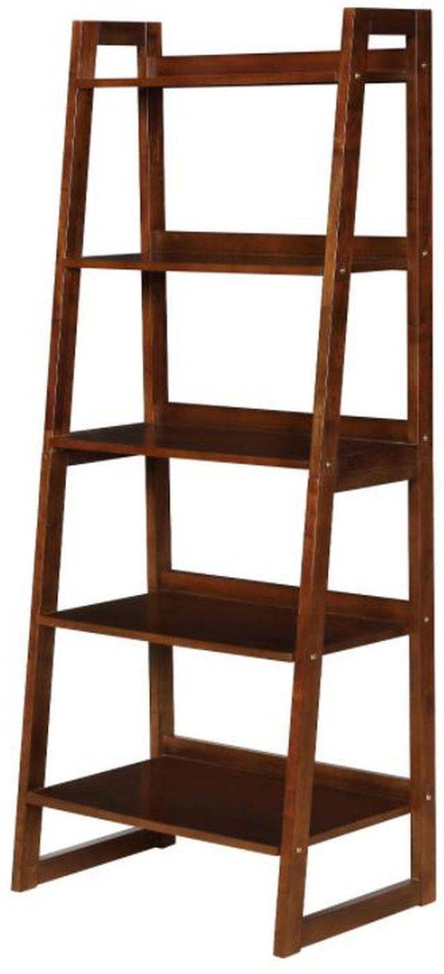 Coaster® Cappuccino 5-Shelf Ladder Bookcase-0