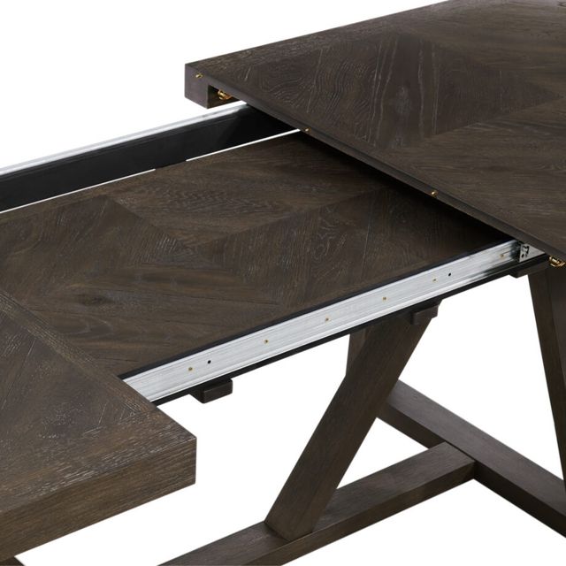 Intercon Hearst Reclaimed Chevron Trestle Table-3