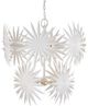 Currey & Company Bismarkia Gesso White Medium Chandelier-1