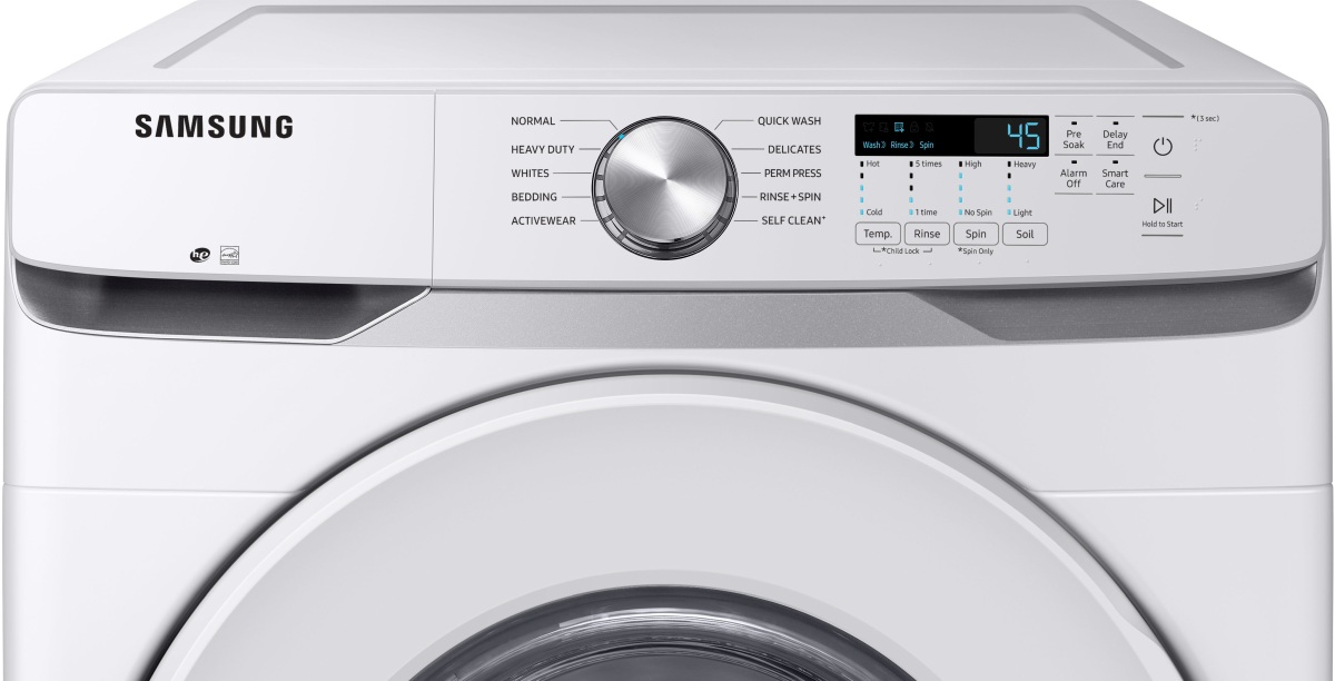 Samsung 6000 Series White Front Load Laundry Pair