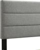 Bernards Willa Gray Twin Panel Bed with USB Port-4