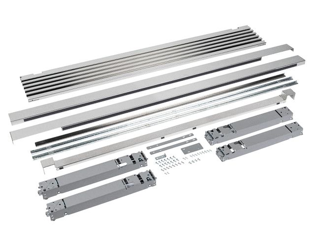 Electrolux 84'' Stainless Steel Louvered Double Trim Kit-1
