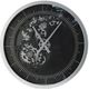 A & B Home Black/Silver Gear Clock-0