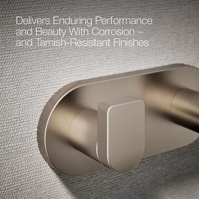KOHLER® Composed® Vibrant Brushed Bronze Double Robe Hook-2