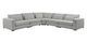 Bassett® Furniture Moby 5-Piece Gray Modular Sectional-0