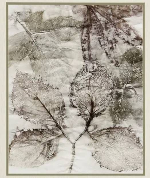 StyleCraft Birch Leaves II Gray/White Wall Art-1