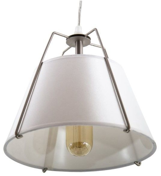 YHD Studio Nickel/White 1-Light Pendant Lighting-2