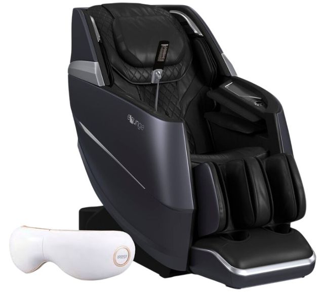 Elements International Ease Black Massage Chair with Eye Massager-0