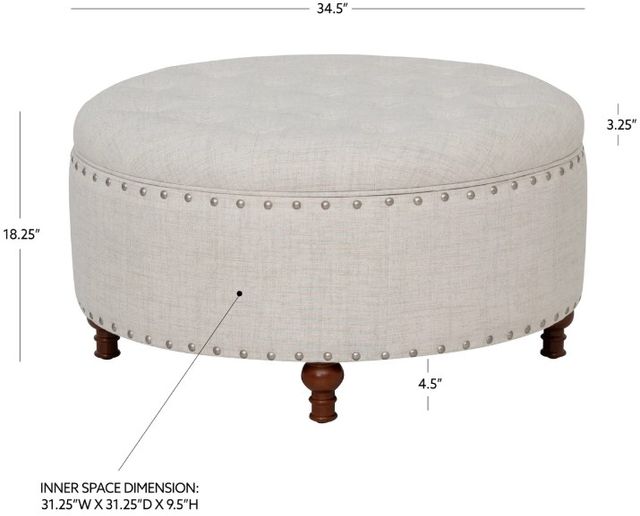 Linon Bella Natural Round Storage Ottoman-2