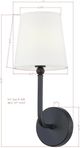 Forty West Alford Black Wall Light Sconce-1