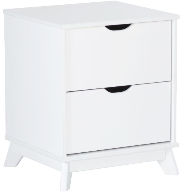 Powell® Portix 2-Piece White 2-Drawer Nightstand Set-3