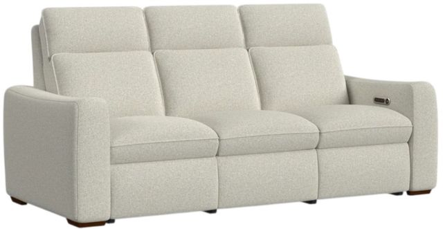 Flexsteel® Ava Silver Sand Fabric Power Reclining Sofa with Power Headrest and Lumbar-0