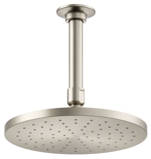 KOHLER® Contemporary Vibrant Brushed Nickel 2.5 GPM Round 8" Single-Function Rainhead-0