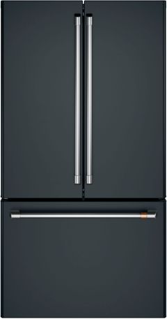 Café™ 36 in.  23.1 Cu. Ft. Matte Black Counter Depth French Door Refrigerator