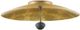 Currey & Company Pinders Contemporary Gold Leaf/French Black Flush Mount Lighting-0