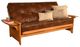 Kodiak Furniture Phoenix Oregon Trail Saddle/Butternut Full Futon with Mattress-0