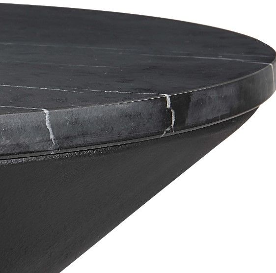 Uttermost® Time's Up Matte Black Side Table-3