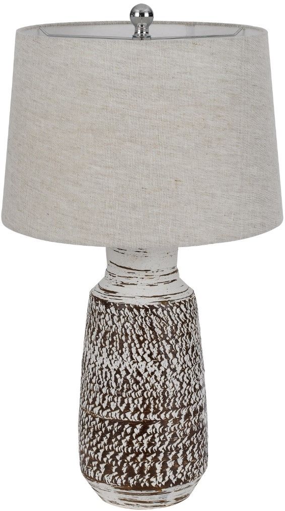 Cal® Lighting & Accessories Scottsboro 2-Piece Terra Cotta Table Lamp Set-1