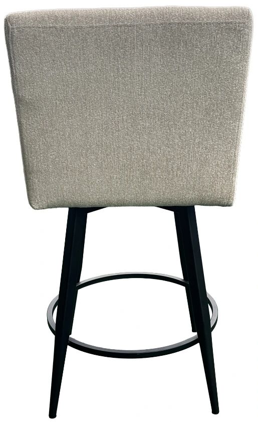 Intercon Champagne Metal Base Barstool with Parson Seat-4