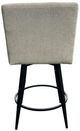 Intercon Champagne Metal Base Barstool with Parson Seat-4