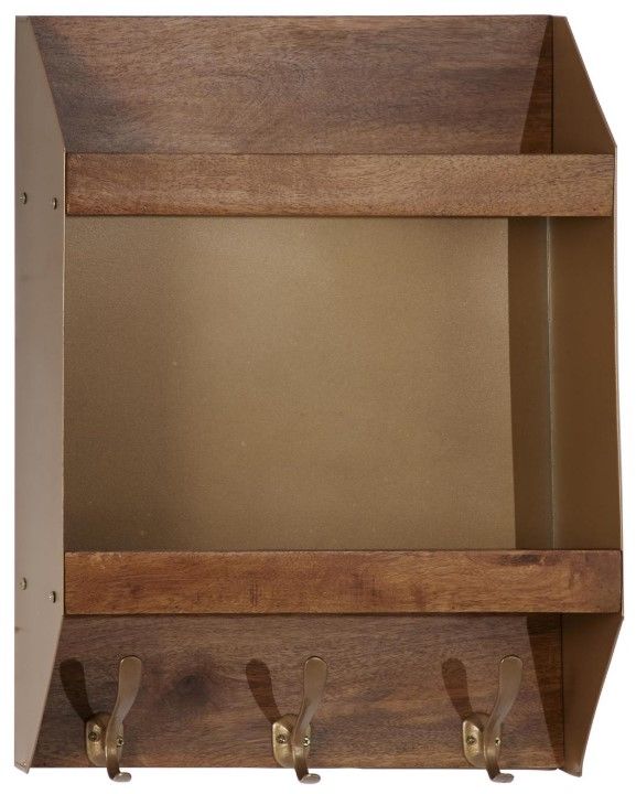 Deco Marche Brown 5" Wall Shelf-0