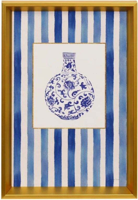 Stylecraft Tamara Day for Stylecraft Chinoiserie Vase IIII 12" Wall Art-0