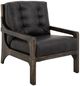 International Furniture Direct Balam Black/Stained Dark Accent Chair-0