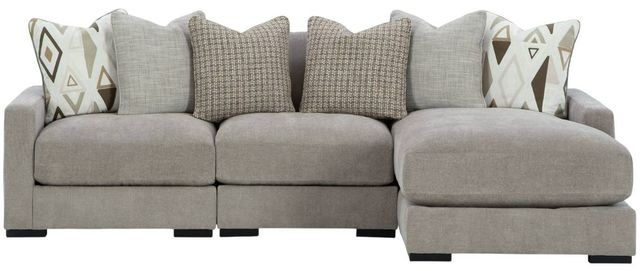 Benchcraft® Aslan Court 3-Piece Pebble Right-Arm Facing Sectional and Chaise-0