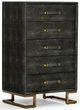VIG Furniture Modrest Howard Shagreen Gray/Gold Leatherette Chest-0