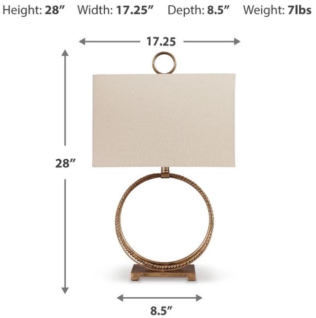 Signature Design by Ashley® Mahala Antique Gold Table Lamp-2