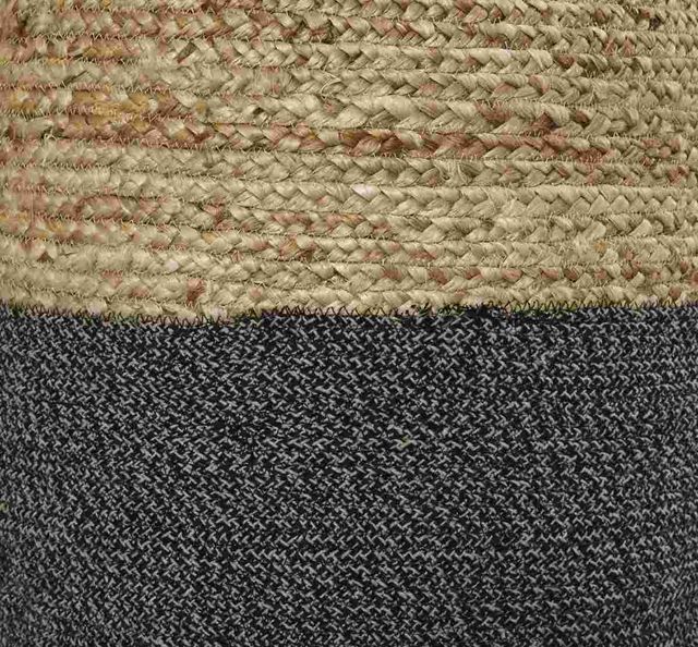 Signature Design by Ashley® Sweed Valley Natural/Black Pouf-1
