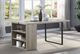 ACME Furniture Patwin Gray Oak Dining Table with Black Base-4