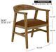 International Furniture Direct Tulum Brown Arm Chair-2