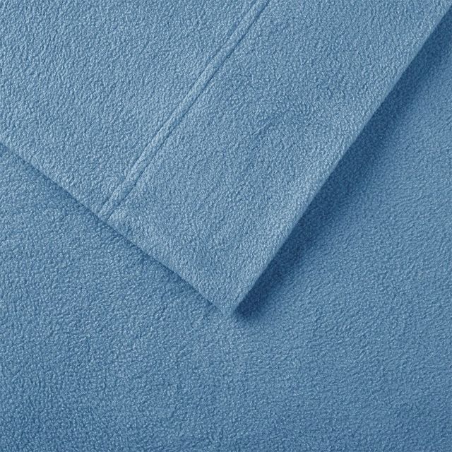 Olliix by True North by Sleep Philosophy Blue Queen Micro Fleece Sheet Set-2