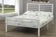Titus Furniture White 60" Queen Metal Platform Bed-1