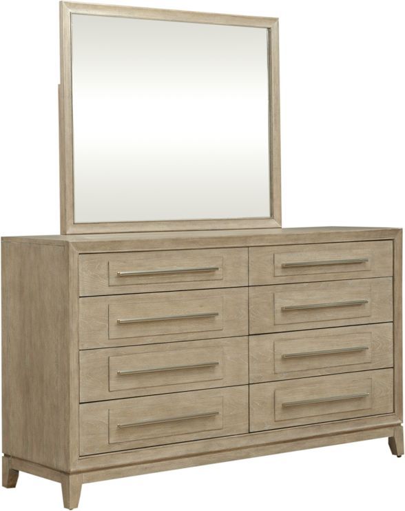 Liberty Furniture Brentwood 4-Piece Sandstone King Upholstered Bedroom Set-2