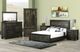 Vokes Furniture Customizable Rough Sawn King Bed with Panel Foot Board-1