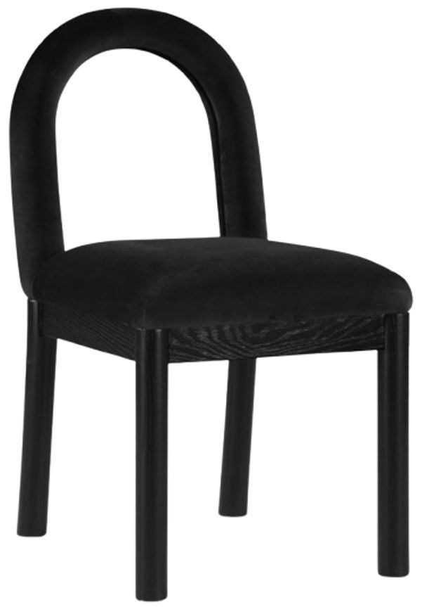 Meridian Furniture Conrad Black Upholstered Dining Chair-0