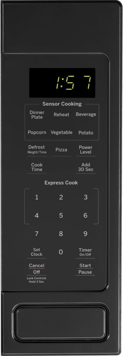 GE® 1.6 Cu. Ft. Black Countertop Microwave-1