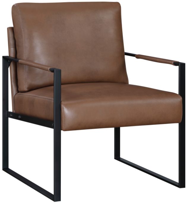 Homelegance® Trent Black/Brown Accent Chair-0