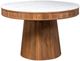 Coaster® Ortega White Top Dining Table with Natural Base-0