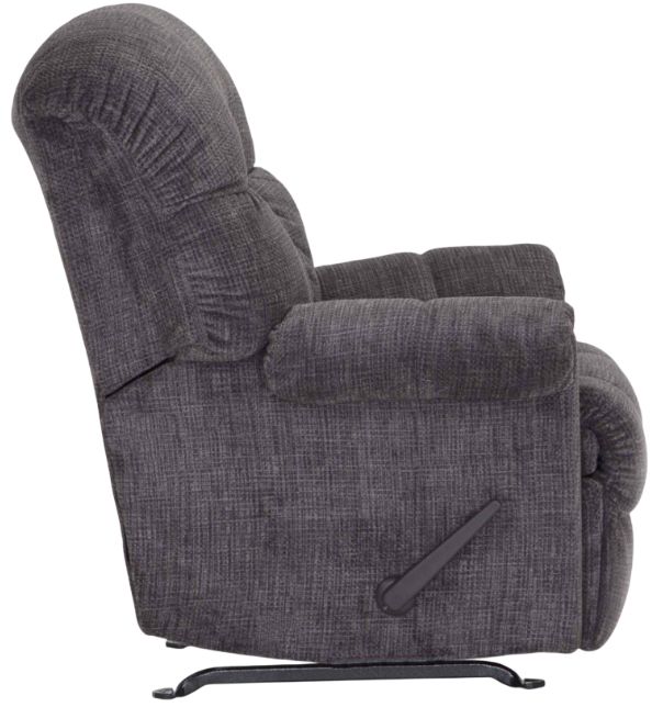 Franklin™ Darwin Recruit Charcoal Manual Swivel Rocker Recliner-2