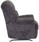 Franklin™ Darwin Recruit Charcoal Manual Swivel Rocker Recliner-2