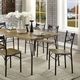Furniture of America® Banbury 7-Piece Gray/Dark Bronze Dining Set-1