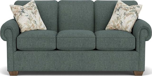 Flexsteel® Main Street Turquoise Teal Sofa-1