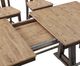 Intercon Transitions Driftwood Counter Trestle Table with Sable Base-4