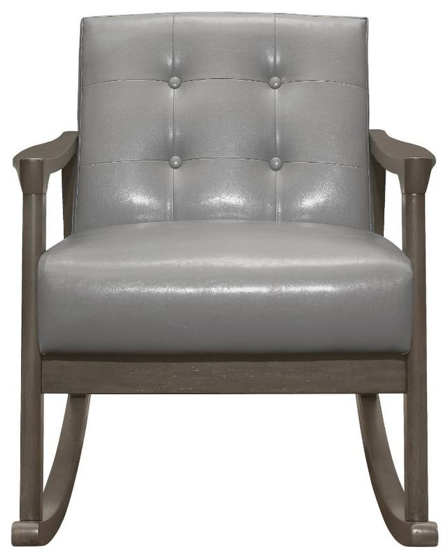 Homelegance® Auden Gray/Light Gray Rocking Chair-2