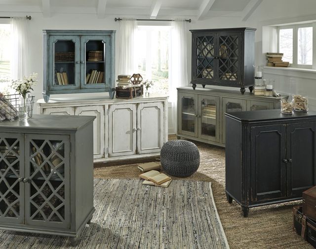 Signature Design by Ashley® Mirimyn Antique Gray Door Accent Cabinet-3
