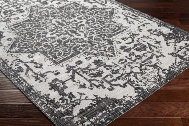 Surya Eagean Charcoal/Light Beige 4'x6' Area Rug-2