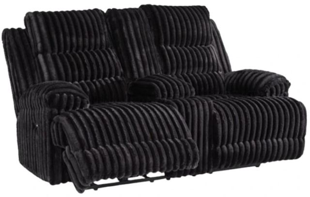 Signature Design by Ashley® Technique Onyx Power Reclining Loveseat with Console-0